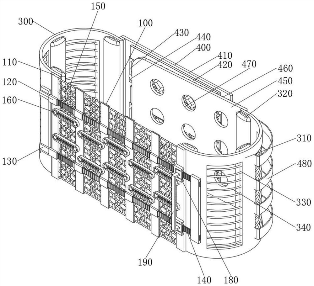 Cardiothoracic surgery postoperative wound binding equipment with salt bag convenient to replace