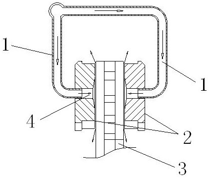 A friction plate return mechanism and an air pressure disc brake with the mechanism