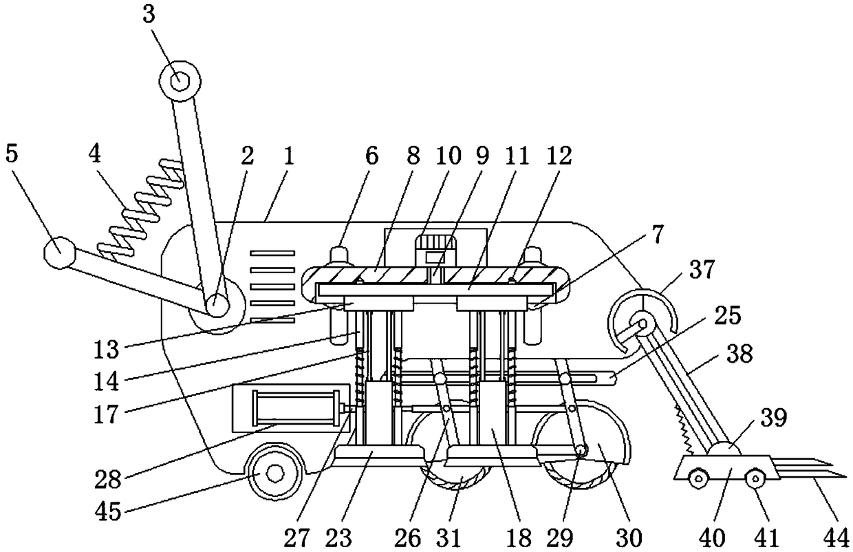 Dust suction type road cutting machine