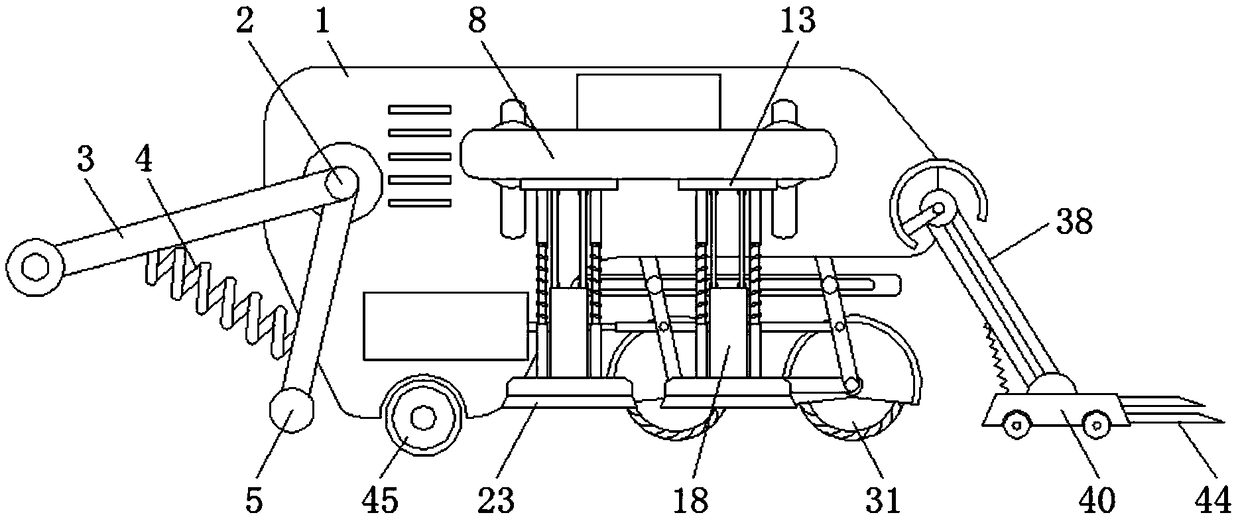 Dust suction type road cutting machine