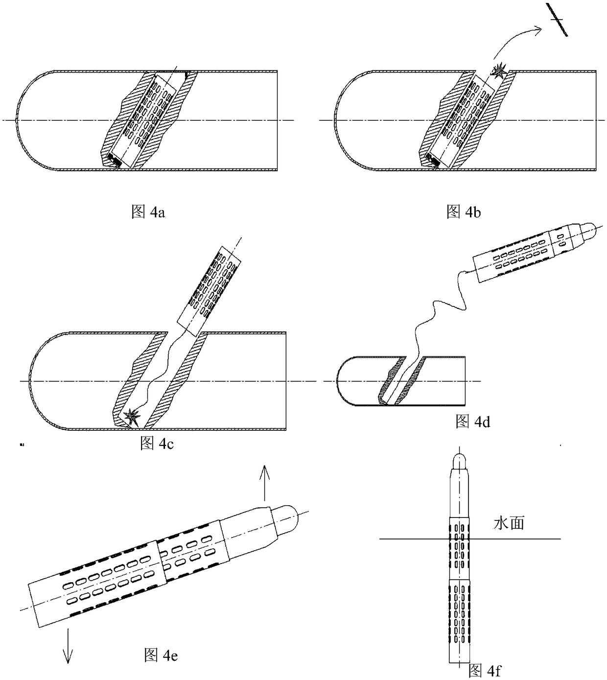 Expandable sliding sleeve type photoelectric surrounding view detecting buoy carried on underwater carrier and detecting method ofexpandable sliding sleeve type photoelectric surrounding view detecting buoy