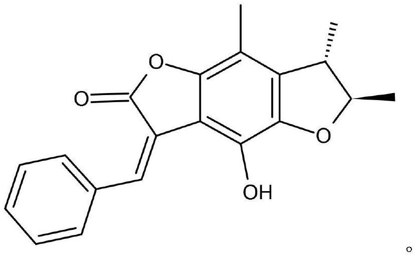 Application of benzodifuranone compound in treatment of intractable epilepsy