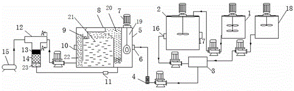 A process and device for removing heavy metal ions in sewage by pressurized dissolved air flotation