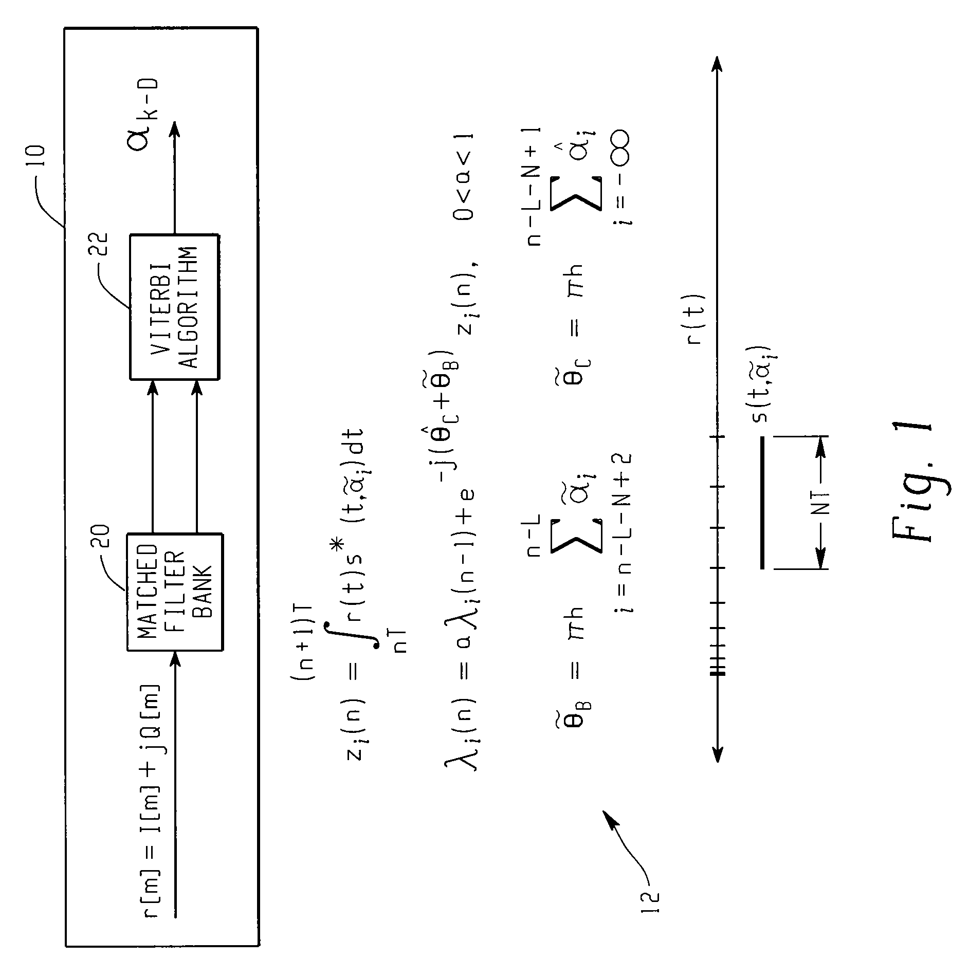 Multi-symbol noncoherent cpm detector having a trellis structure and a lock detector therefor