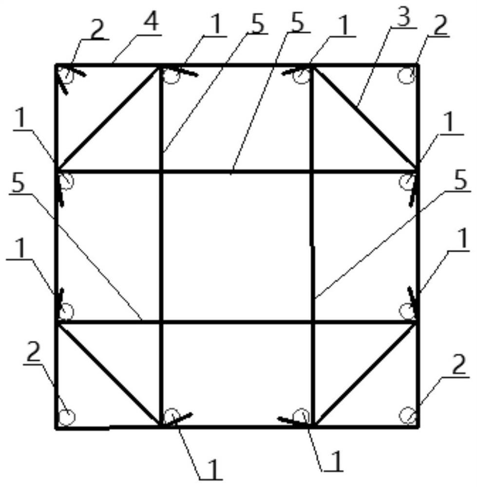 Reinforced concrete frame column steel reinforcement cage and manufacturing method thereof