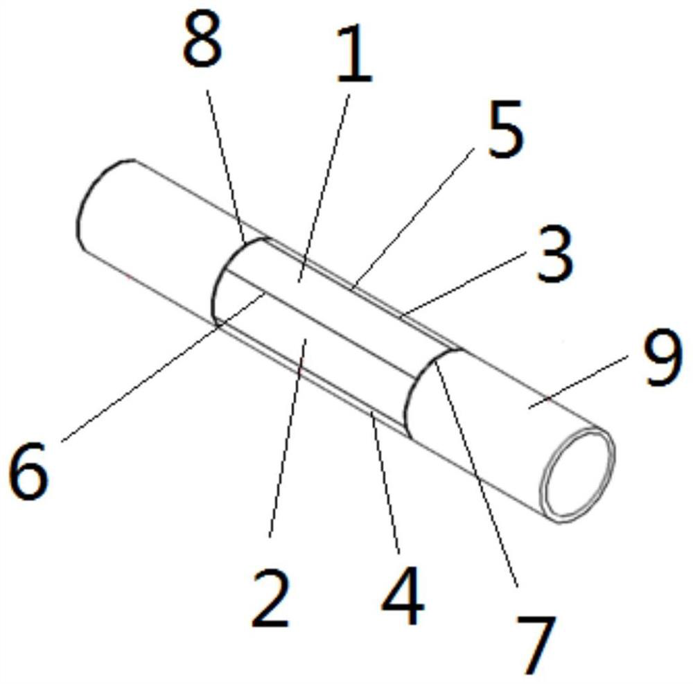 A kind of cutting method of round steel pipe