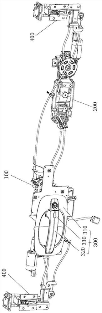 A kind of car door lock and car door