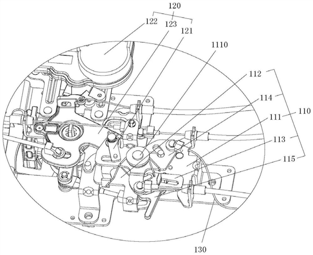 A kind of car door lock and car door