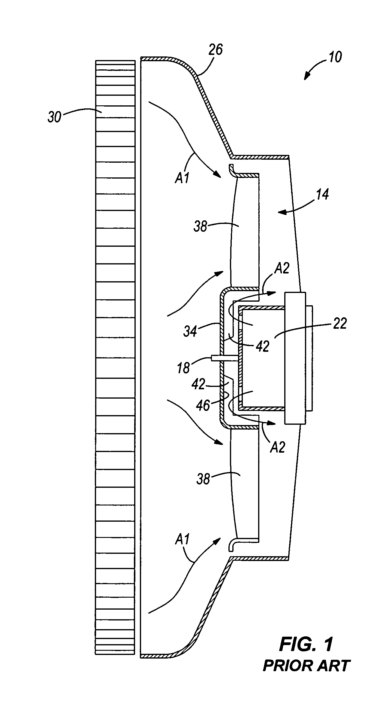 Automotive engine-cooling fan assembly