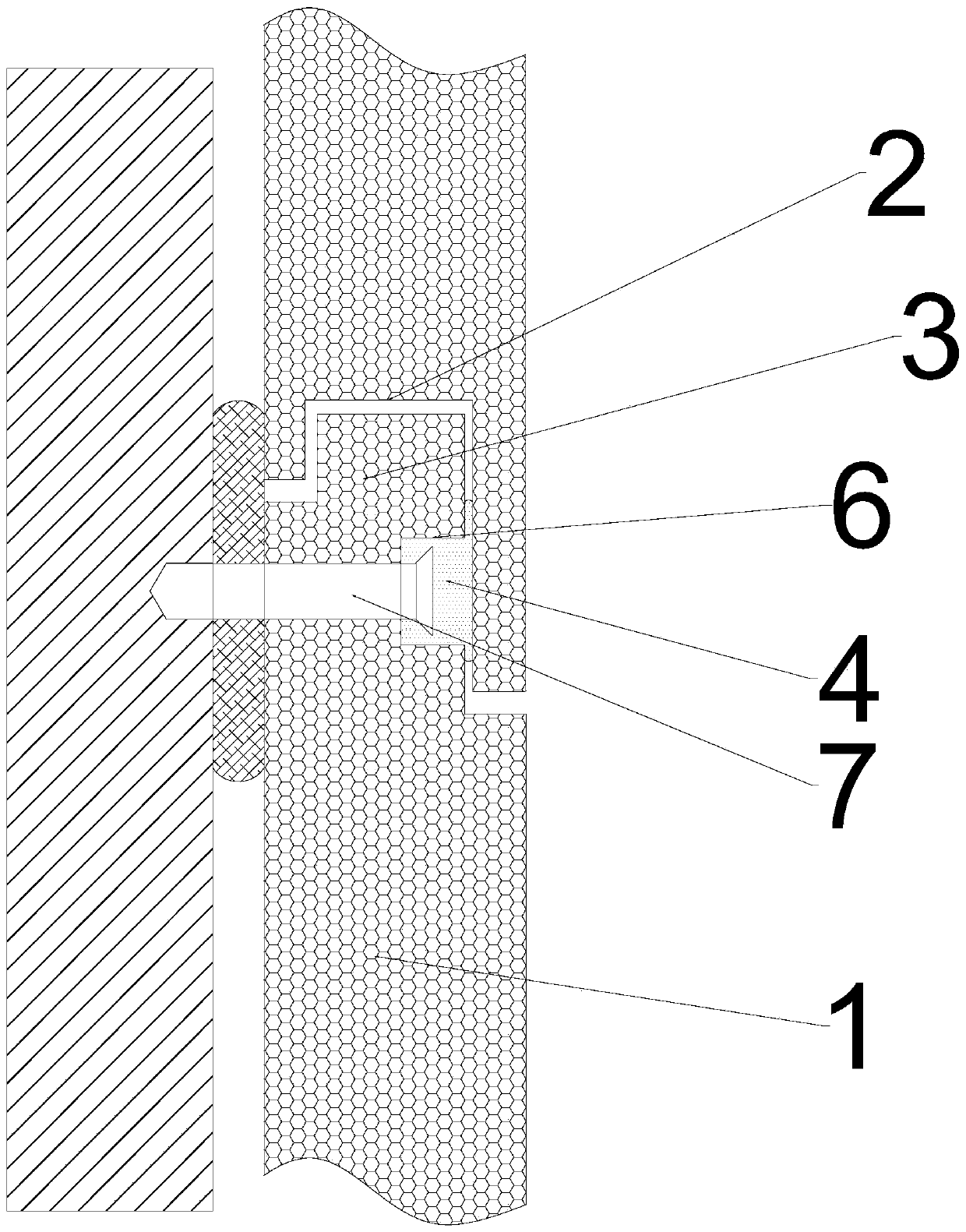 Up-down insertion and left-right extrusion non-jointing metal decoration heat insulation wall body structure and construction method