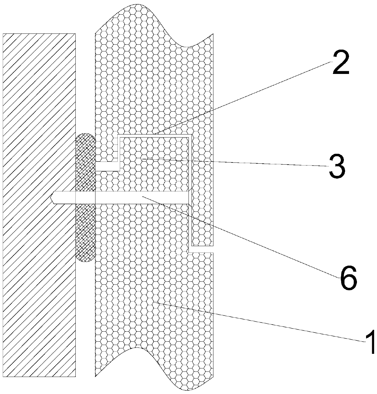 Up-down insertion and left-right extrusion non-jointing metal decoration heat insulation wall body structure and construction method