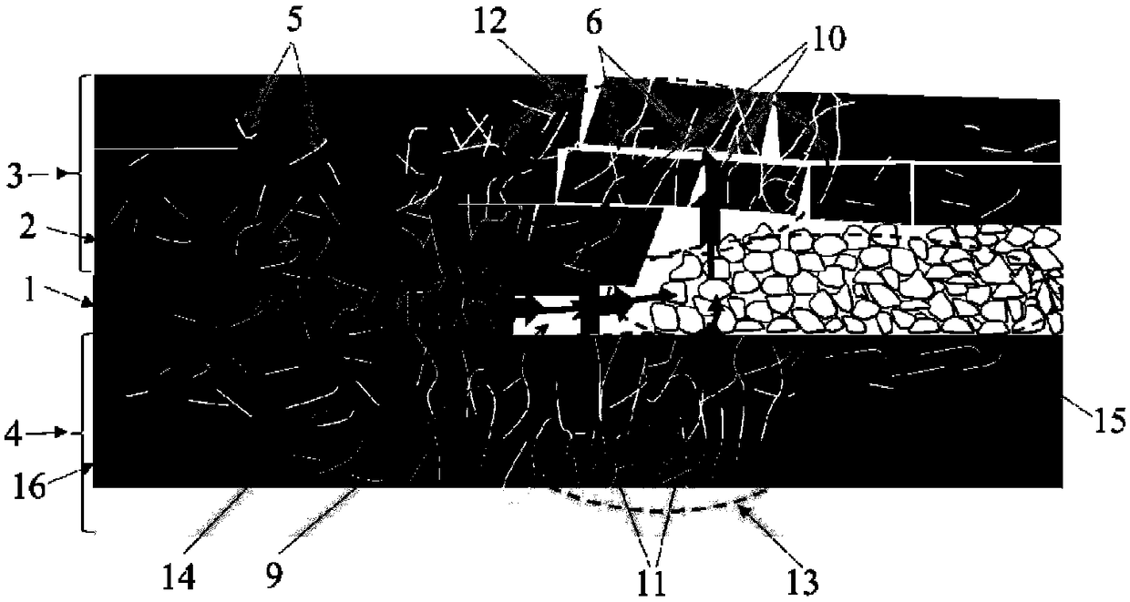 A stepwise construction method of dominant gas migration channel in coal seam stope