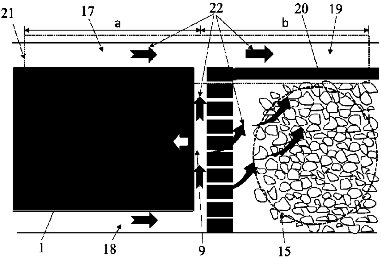 A stepwise construction method of dominant gas migration channel in coal seam stope