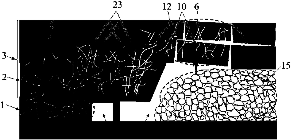 A stepwise construction method of dominant gas migration channel in coal seam stope