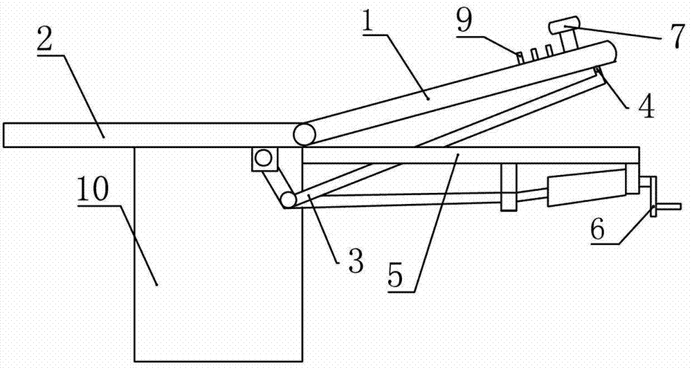 Simple ophthalmologic operation table