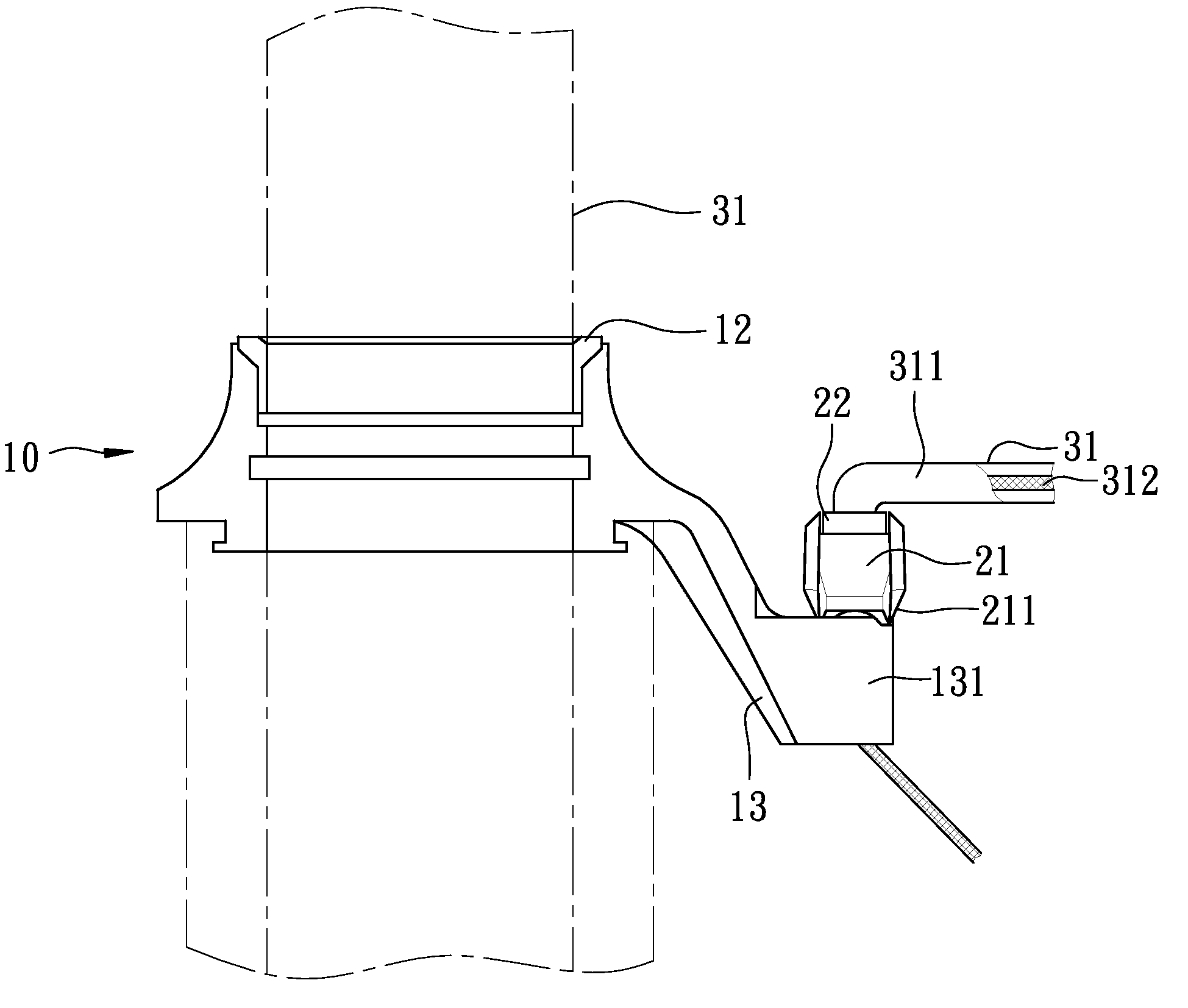 Adjustable cable hanger for a bicycle