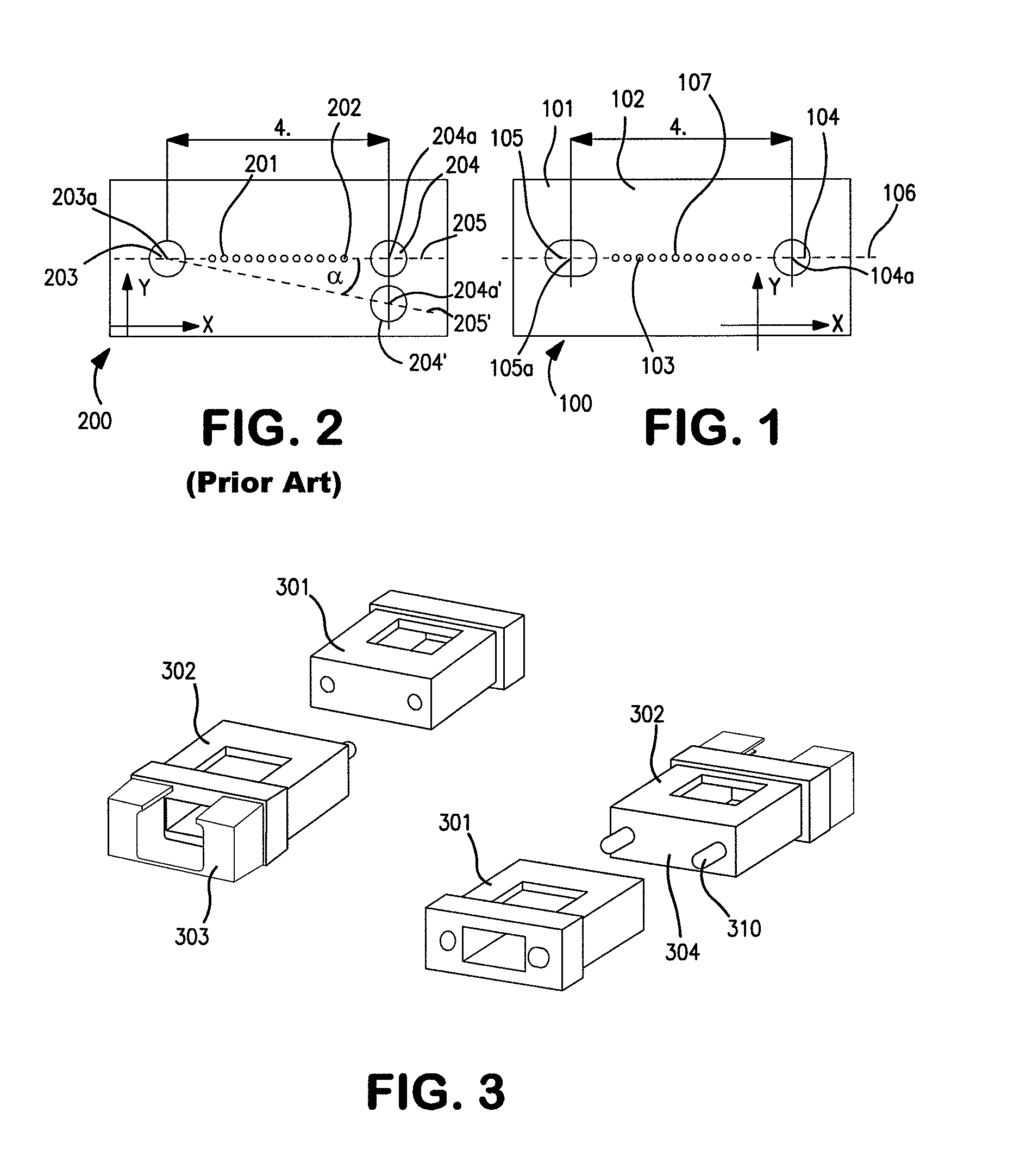 Ferrule with alignment pin channels