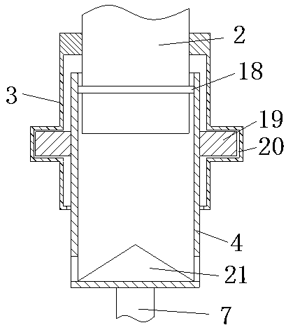 High-efficiency liquid mixing device for processing of raw materials