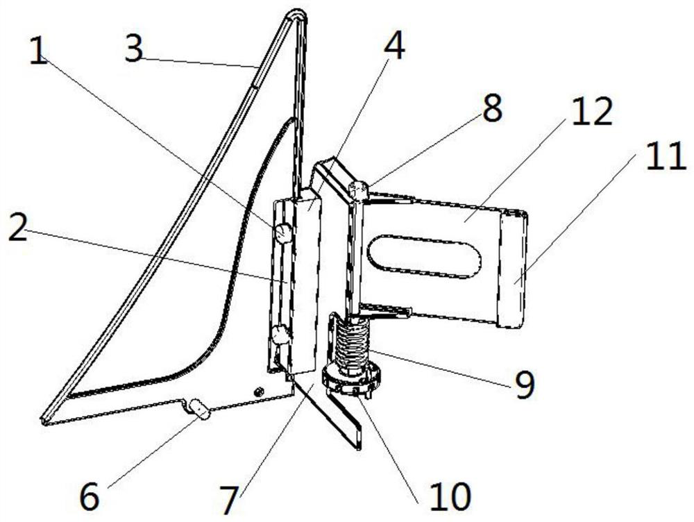 A flying shuttle front sail assembly