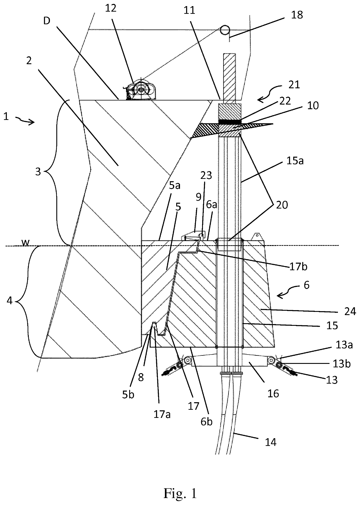 Disconnectable bow turret