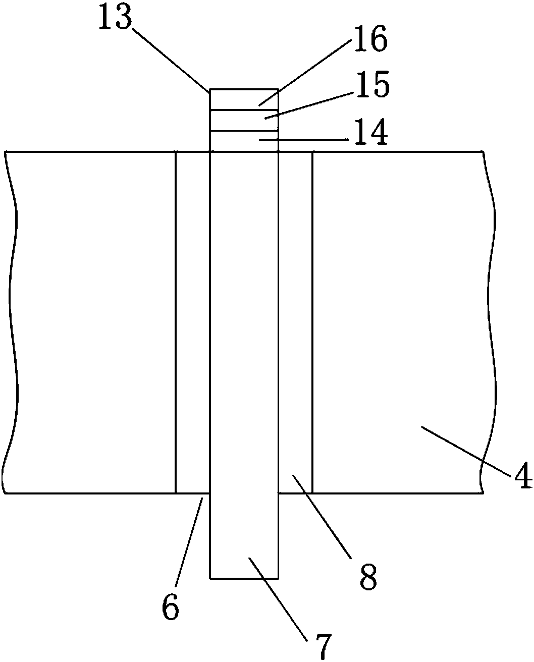 Ceramic-based vertical micro-thin probe-card connecting opening MVW structure