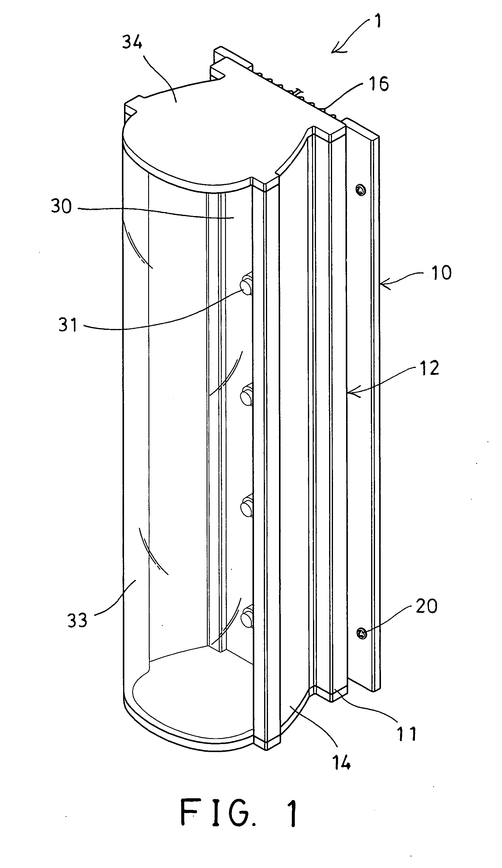 LED light device having heat dissipating structure