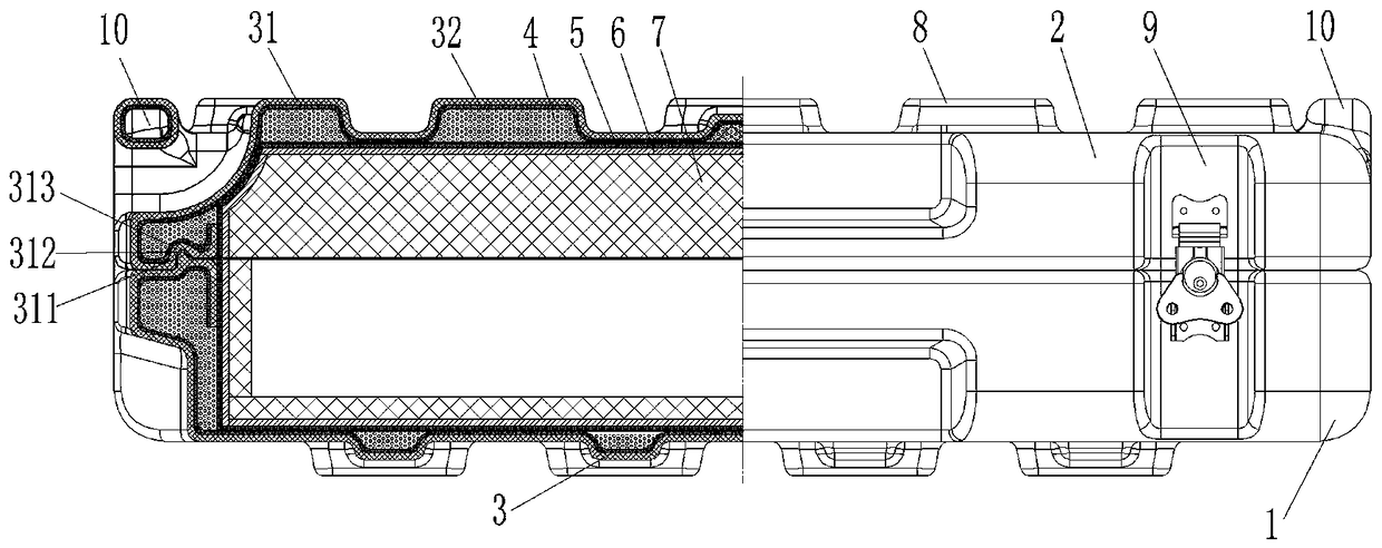 Flame-retardant and explosion-proof ammunition box