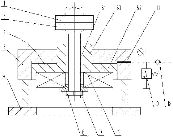 Testing apparatus of axial load loading of gear case and testing method thereof