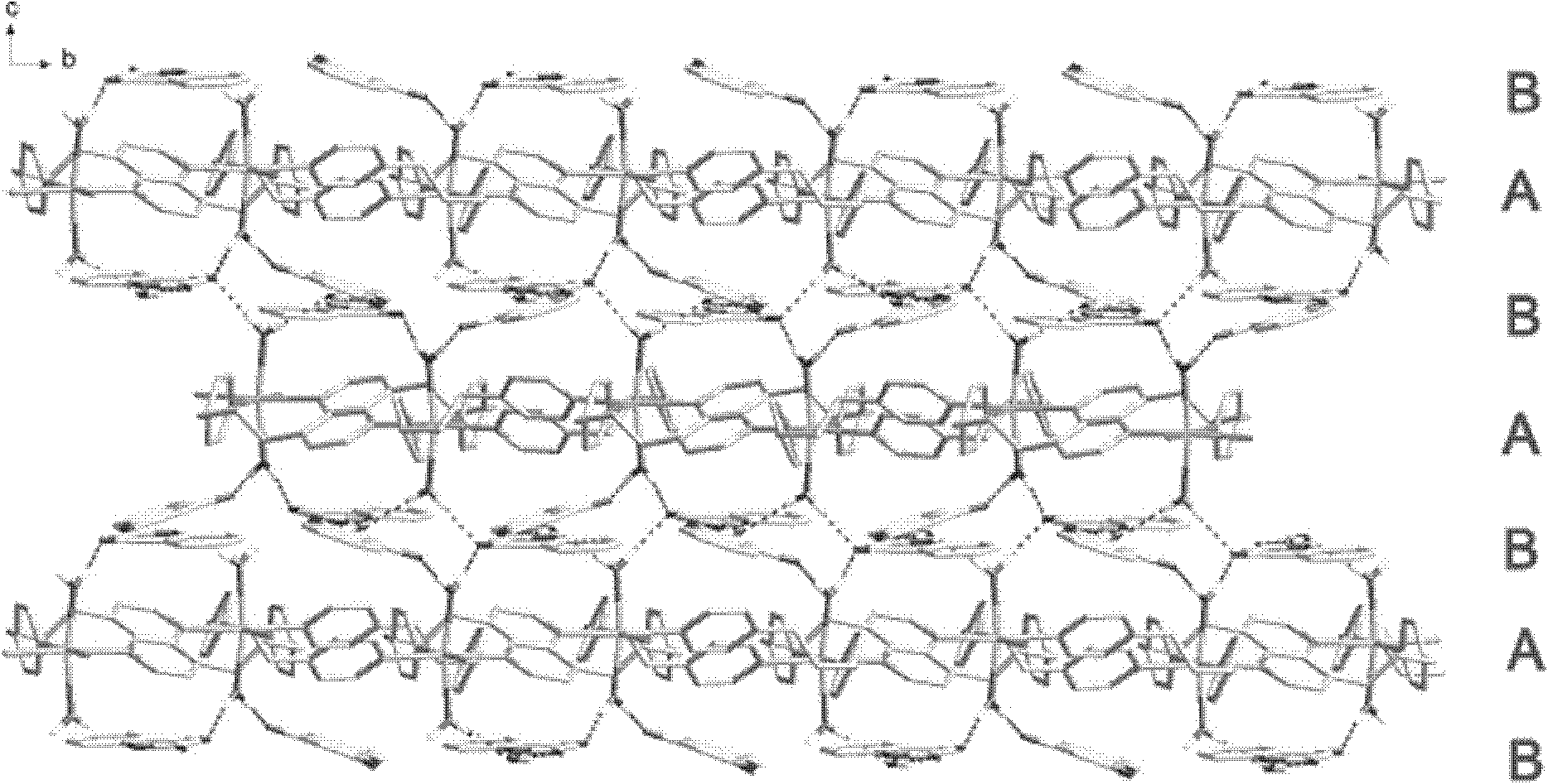 4-hydroxycoumarin-containing cadmium-inserted fluorescent material and synthesis method thereof