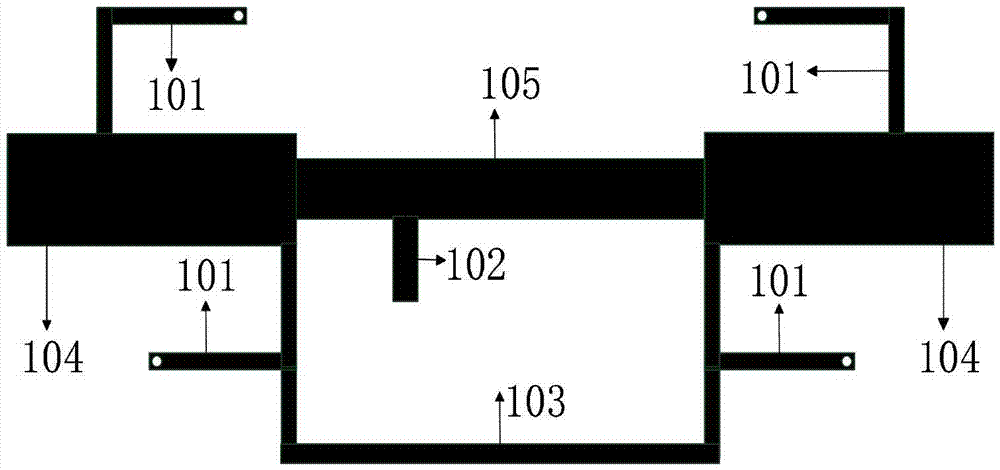 Dual-notch band pass filter of loading single open circuit branch on annular resonator