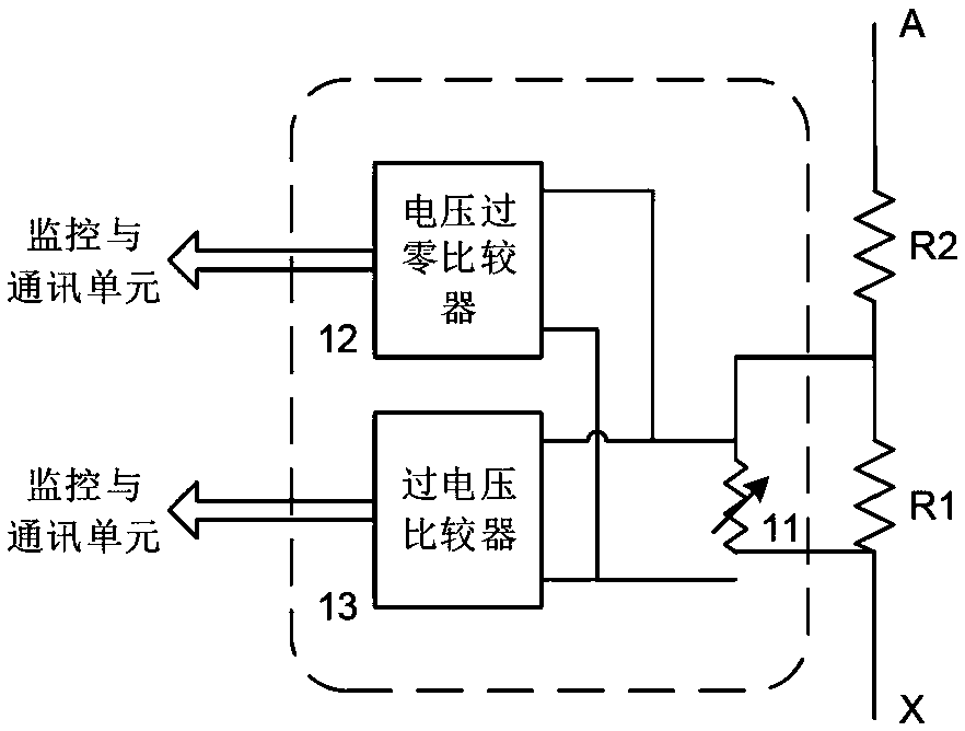 Trigger control and state monitoring device for high-voltage thyristor and application method of trigger control and state monitoring device