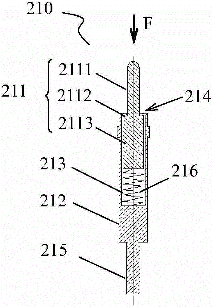 Retaining structure and detector comprising retaining structure