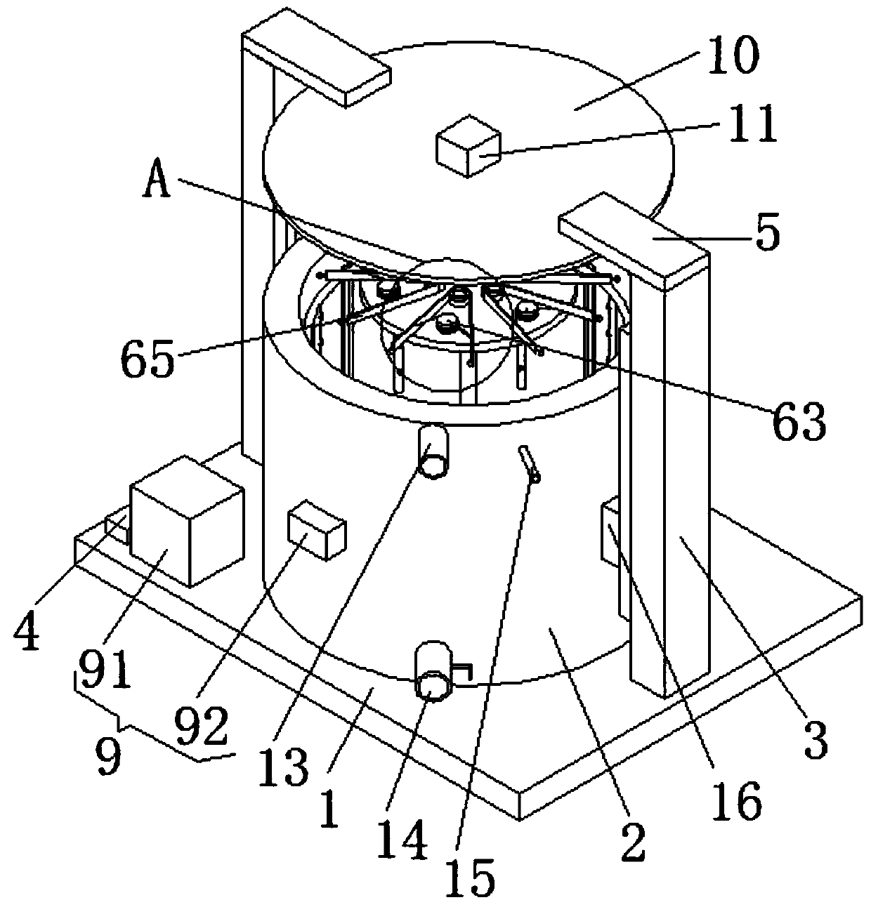 Steel wire scissor disinfection device for orthopaedics