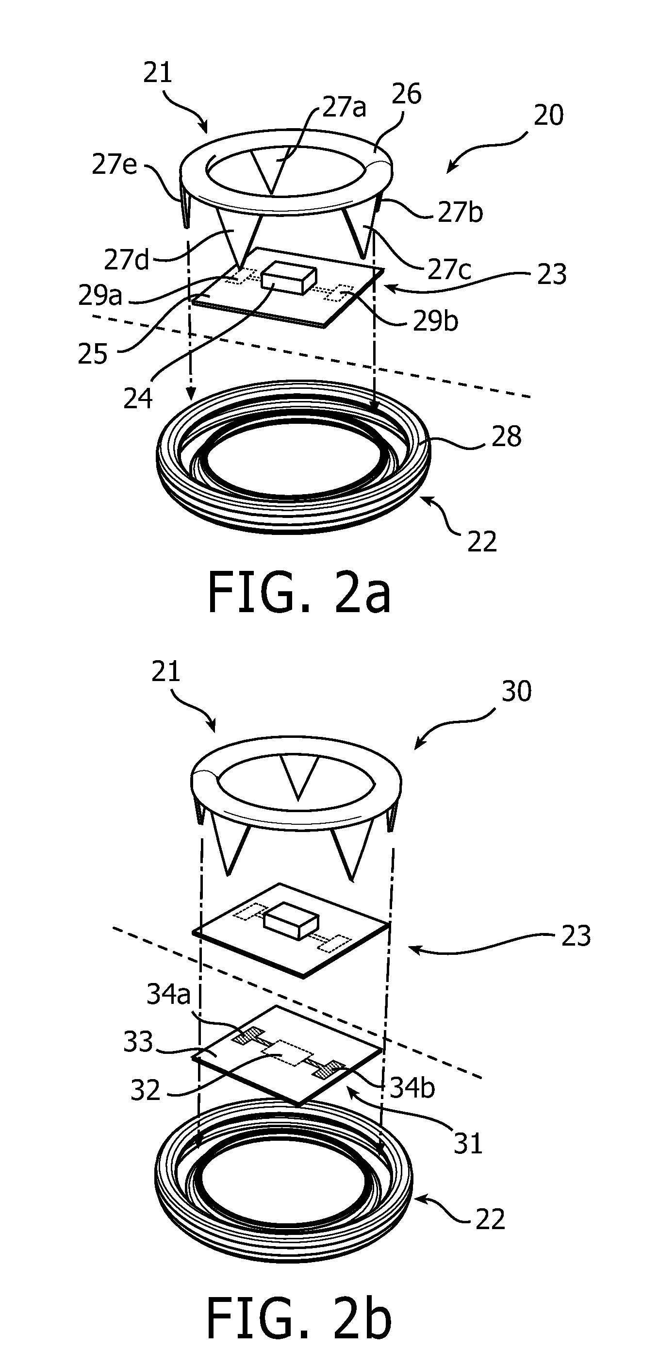 Electronic assembly for attachment to a fabric substrate, electronic textile, and method of manufacturing such an electronic textile