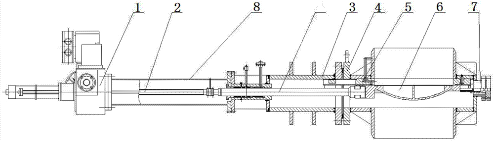 Electric high-temperature gate valve with limiting mechanism