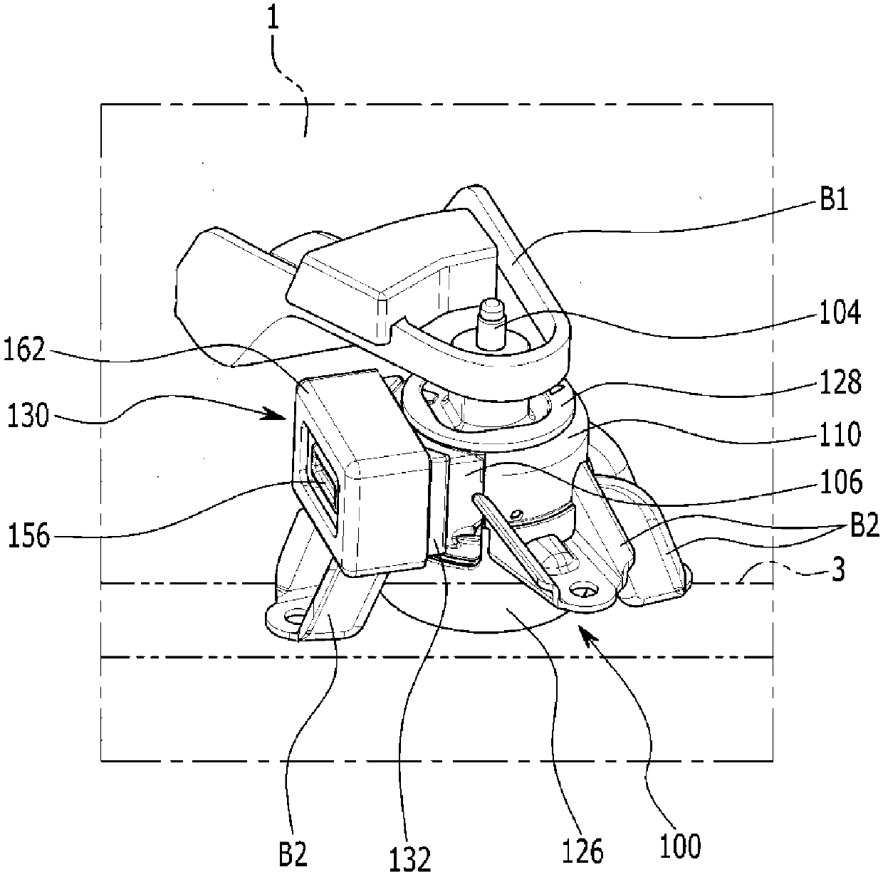 A fluid-filled engine mounting apparatus