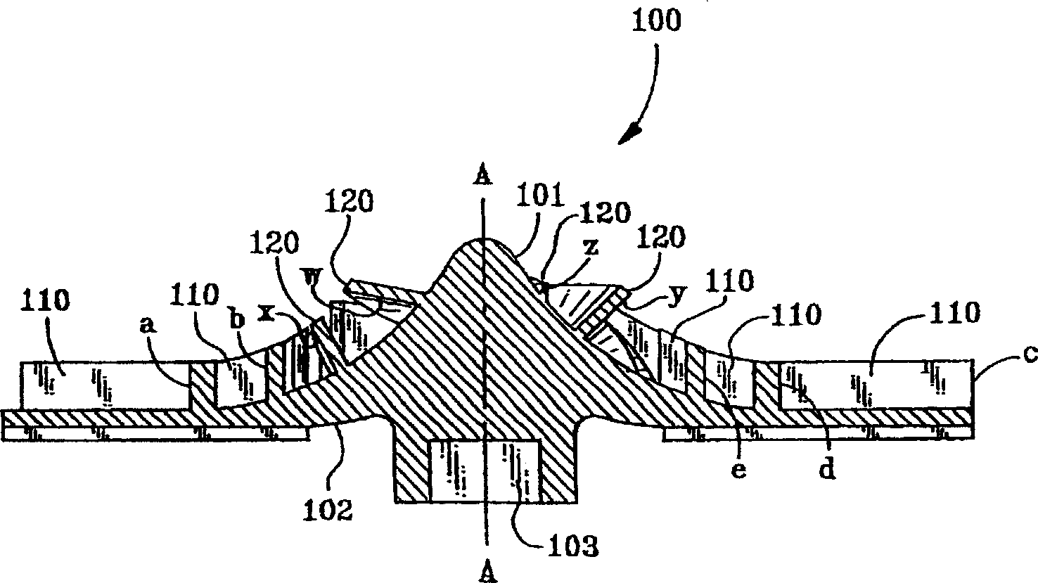 Pump impeller having separated offset inlet venes