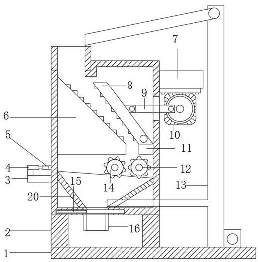 Stone crusher with cyclic stone crushing function