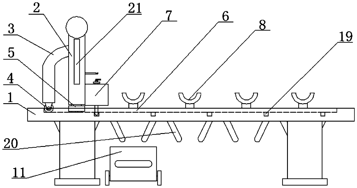 An insulator placement rack with cleaning function