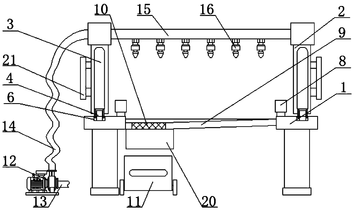 An insulator placement rack with cleaning function