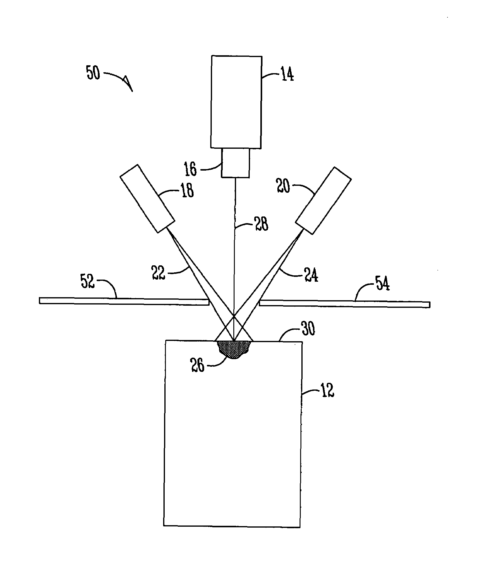 Face lighting for edge location in catalytic converter inspection