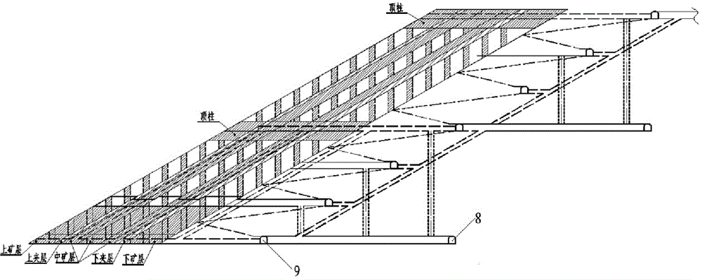 A mechanized point-and-pillar room-and-pillar mining method