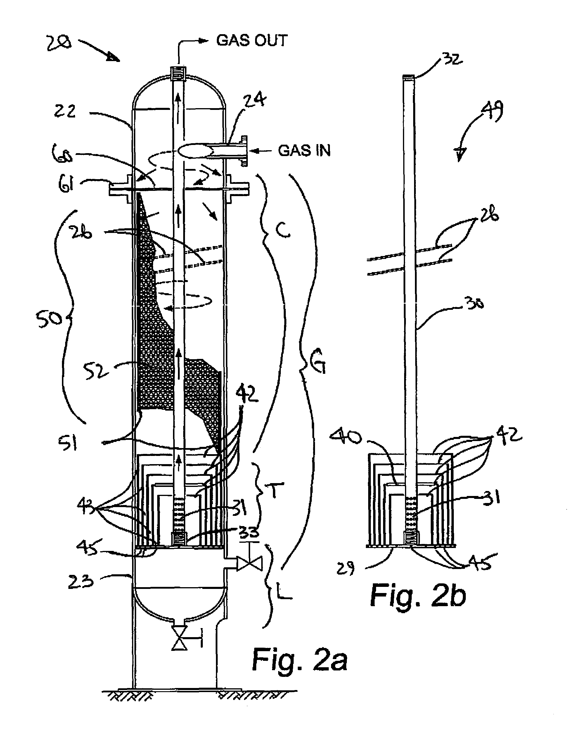 Apparatus and method for the removal of moisture and mists from gas flows