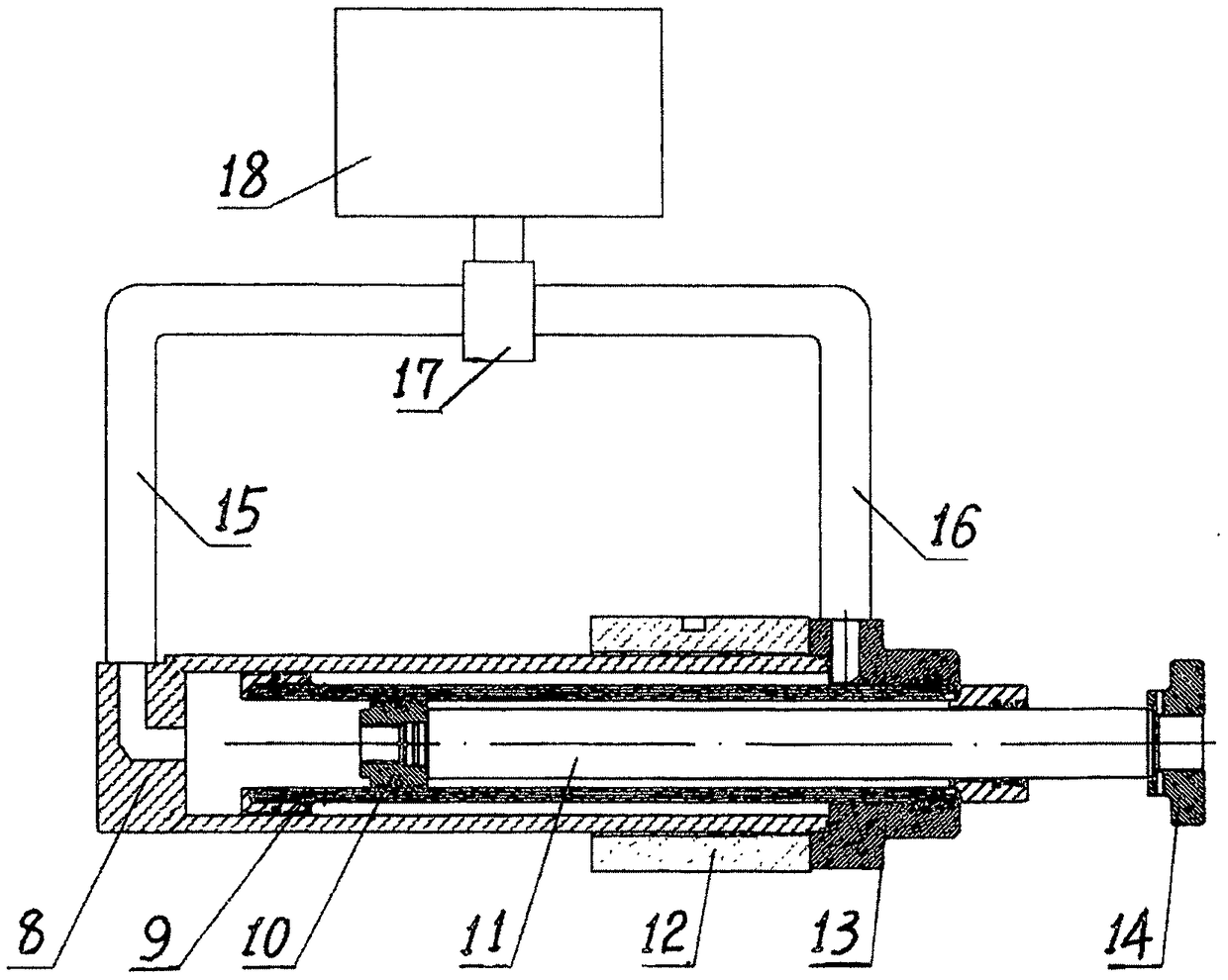 Mobile extrusion rod structure