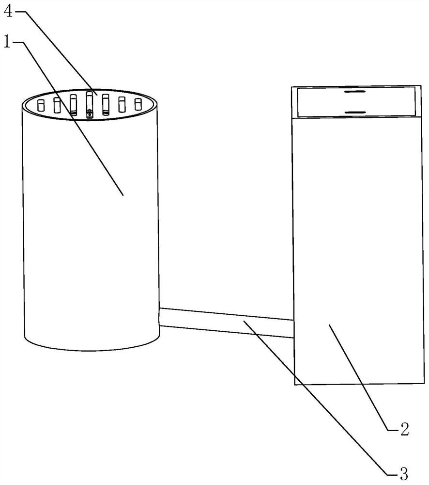 Initial rainwater collection device for municipal roads based on rain and sewage diversion