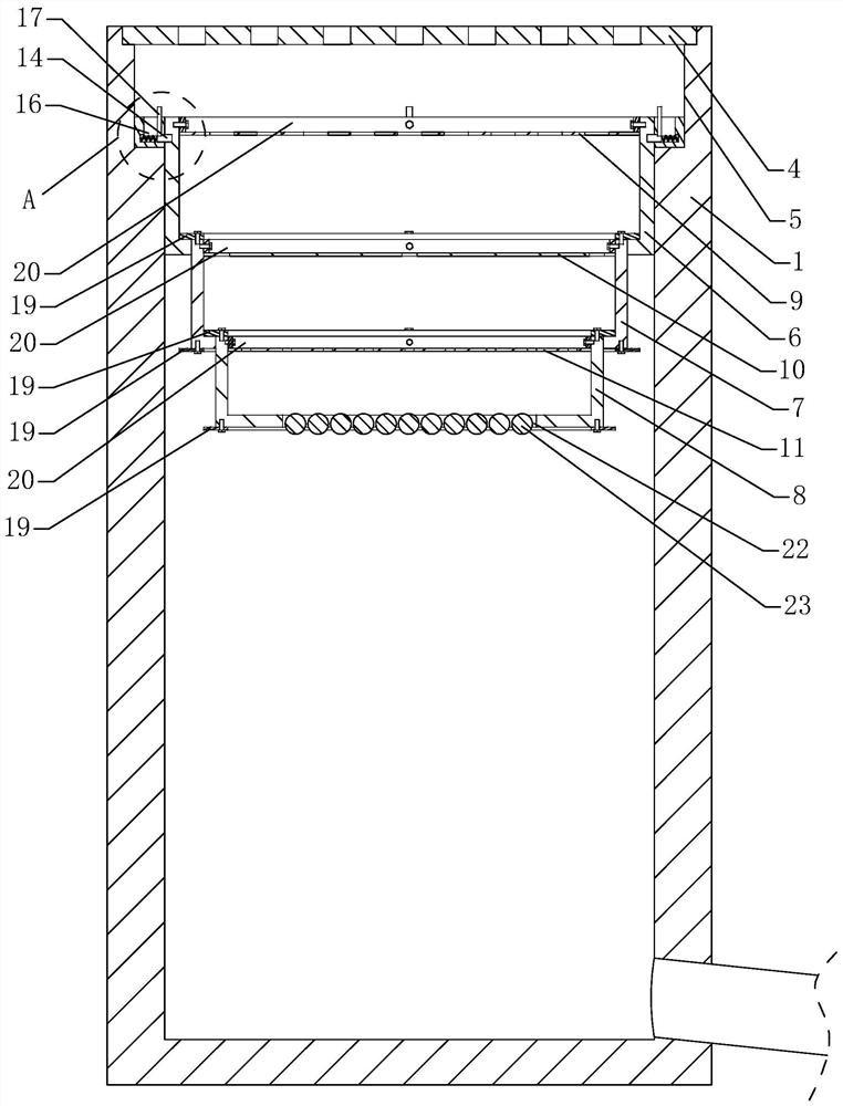 Initial rainwater collection device for municipal roads based on rain and sewage diversion