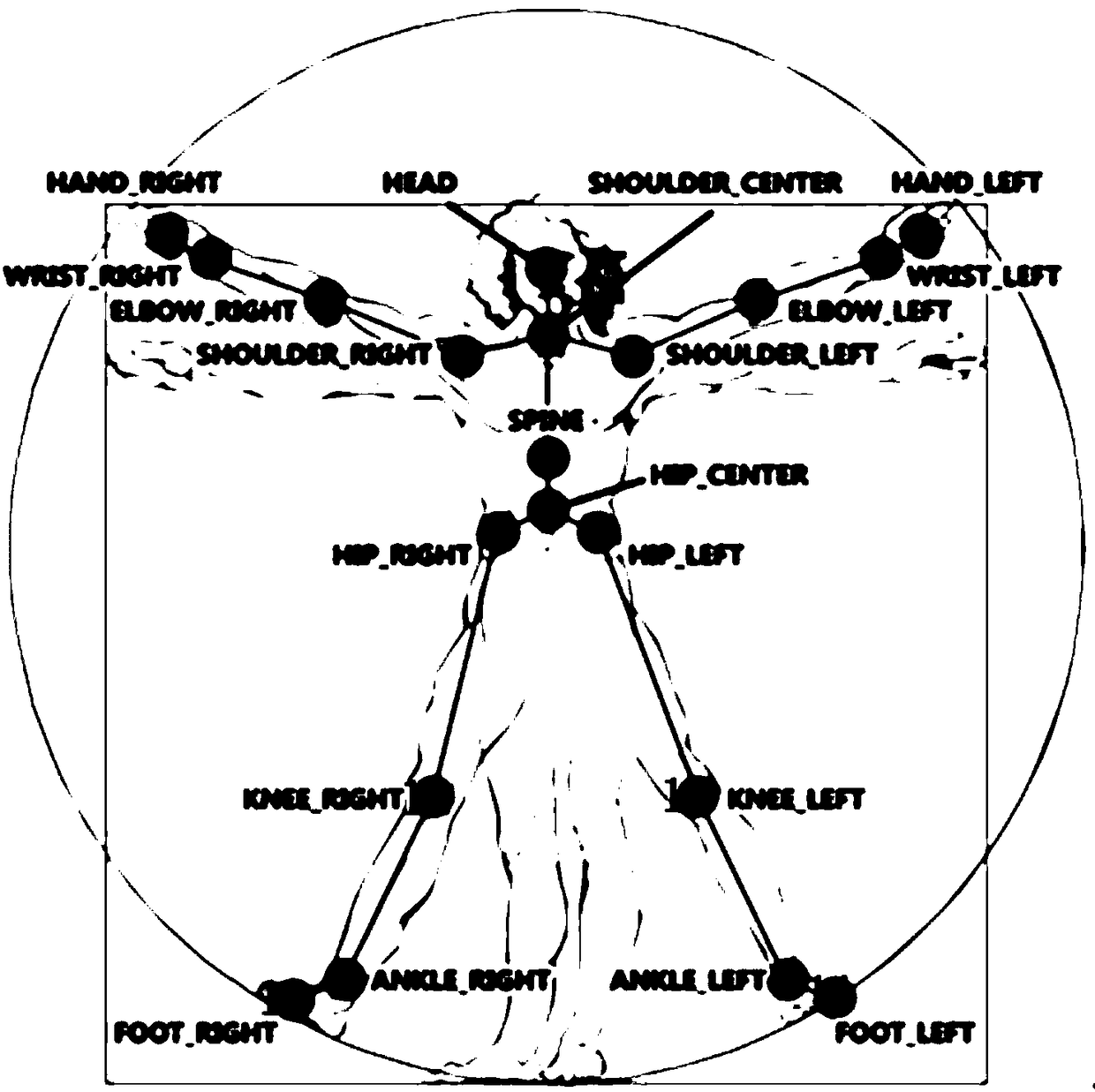 Method and system for tracking human skeleton points in two-dimensional video stream