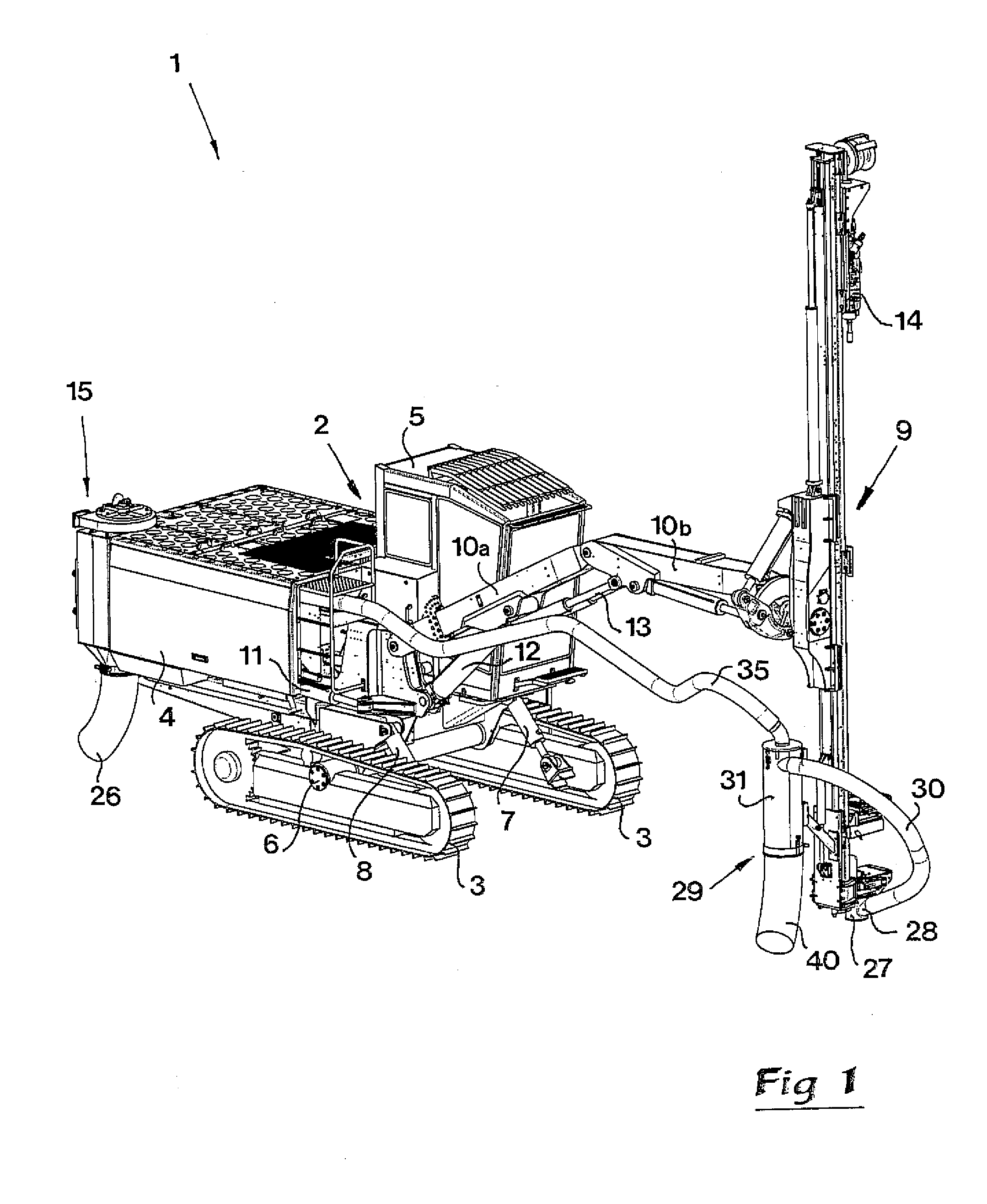 Particle Separator for Separating Drill Cuttings From an Air Flow and a Drill Rig as Well as a Method for Controlling a Particle Separator