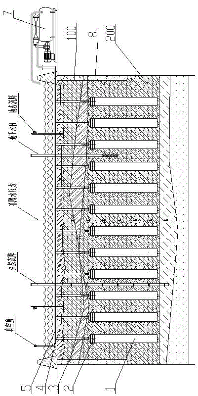 Vacuum prepressing seepage consolidation method