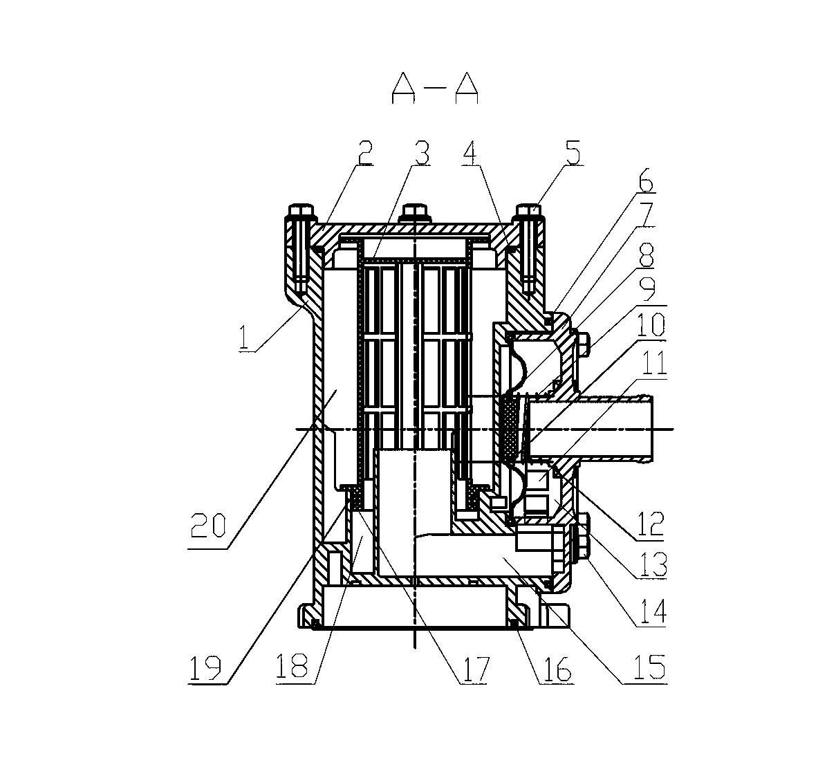 High efficiency ventilation device for crankcase